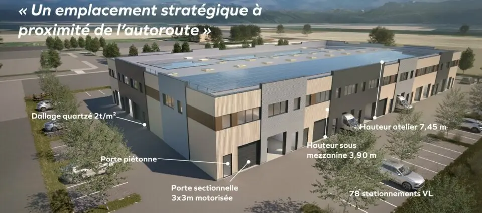 A louer Locaux d'activité 3312m² Le Grand-Lemps