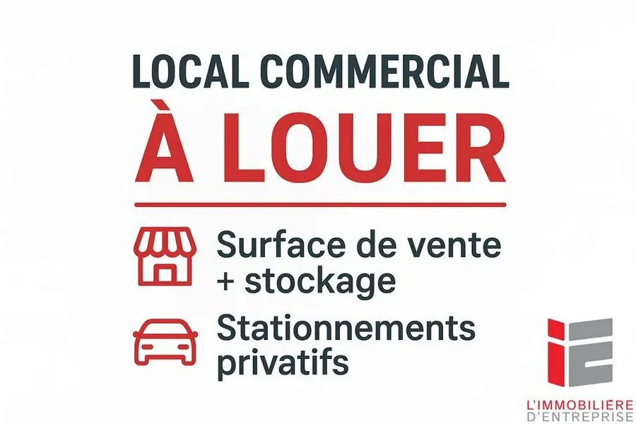 Local commercial de 750 m² avec stationnement privatif