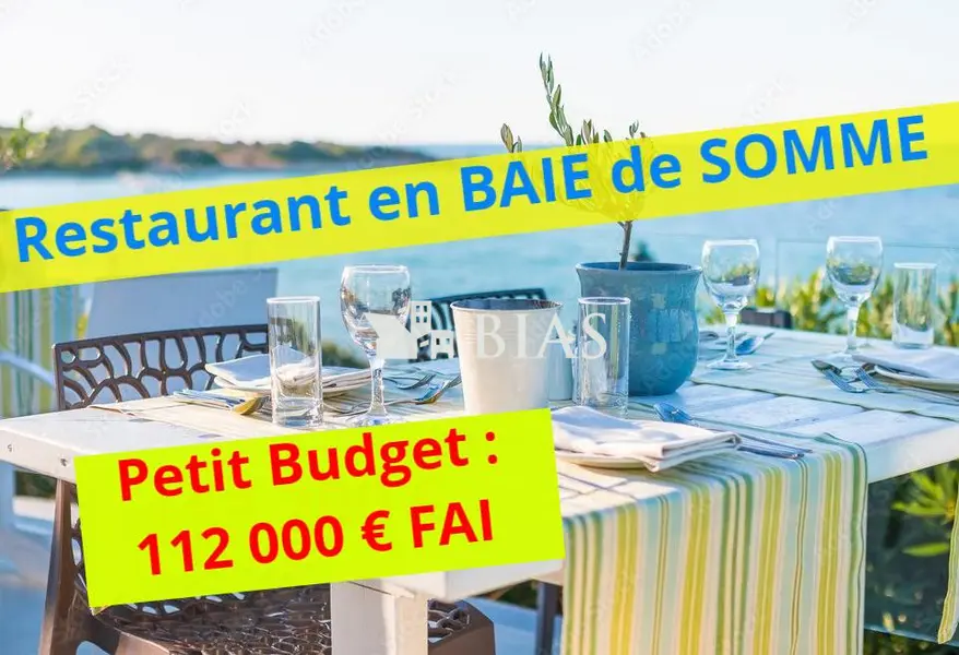 RESTAURANT-BRASSERIE en cœur de BAIE de SOMME Petit Budget 112 000 €