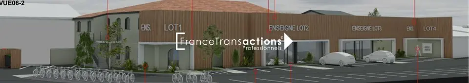 À LOUER LOCAL COMMERCIAL 220 m² AUCAMVILLE PRIME