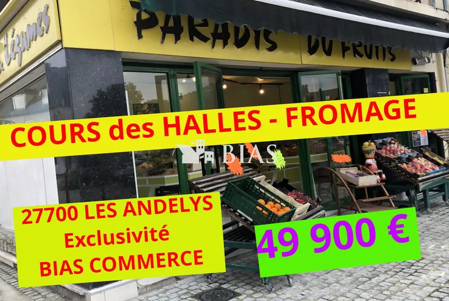 A vendre Fonds de commerce 100m² Les Andelys
