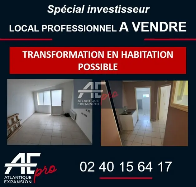 A vendre Local commercial  110m² Plessé