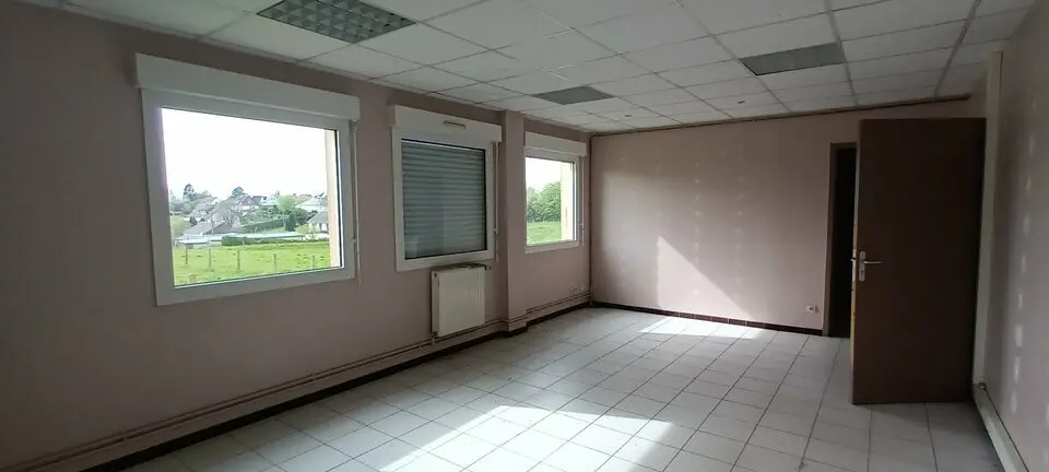 Dans un parc paysagé. 