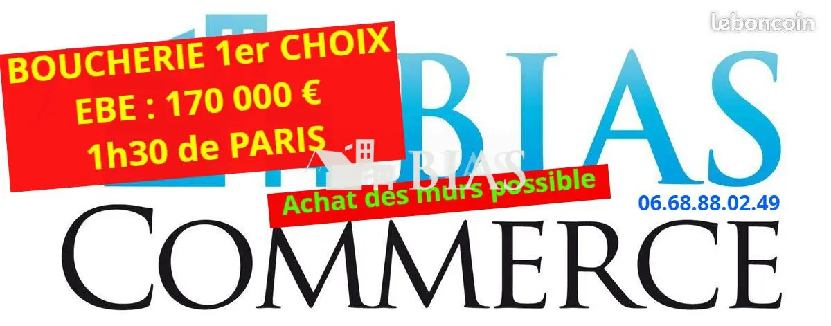 A vendre Fonds de commerce 130m² Aigleville