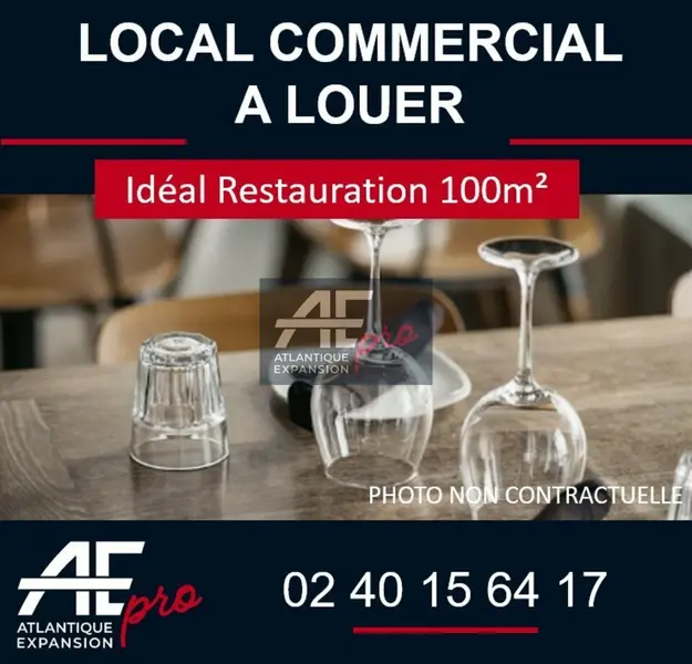 Local Commercial à louer - Saint-Nazaire (44600) - 100 m² - 1 700 €/mois