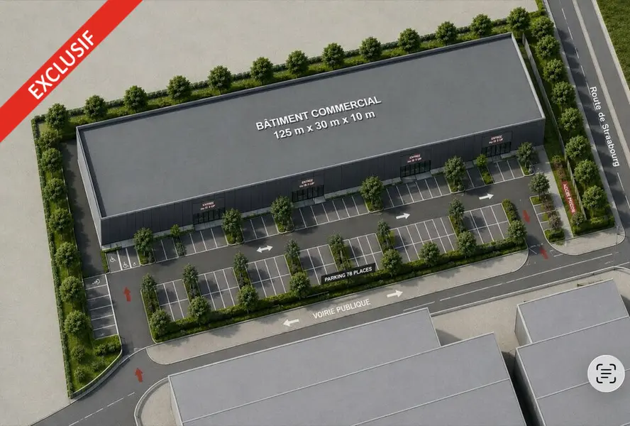 Local Commercial à vendre - Vendenheim (67550) - 3500 m² - 6 650 000 €
