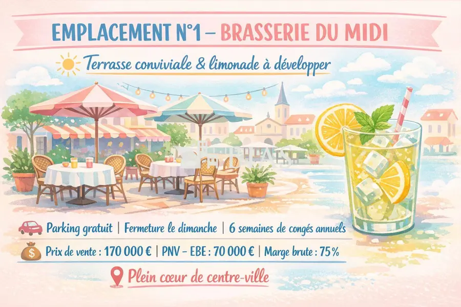 Fonds de commerce à vendre - Cafés et bars - Beaubec-La-Rosière (76440) - 188...