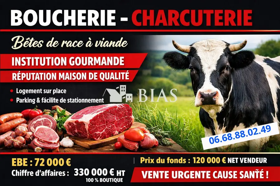 Fonds de commerce à vendre - Vente alimentaire - Amécourt (27140) - 162 000 €