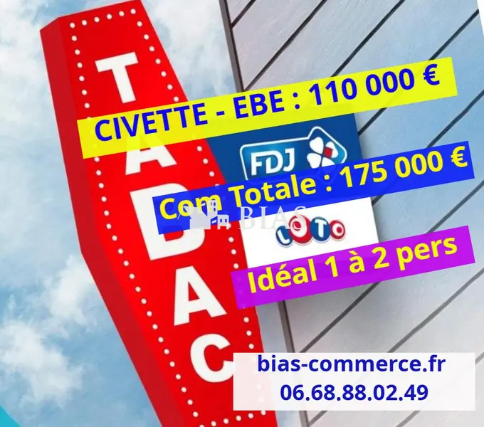 Fonds de commerce à vendre - Boutiques spécialisées - Bernay (27300) - 314 600 €